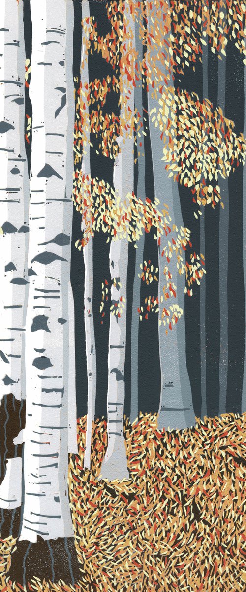 Autumn Birches by Joanne Spencer