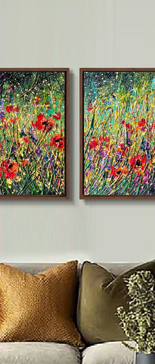 Red Flashes - framed by Nadiia Antoniuk
