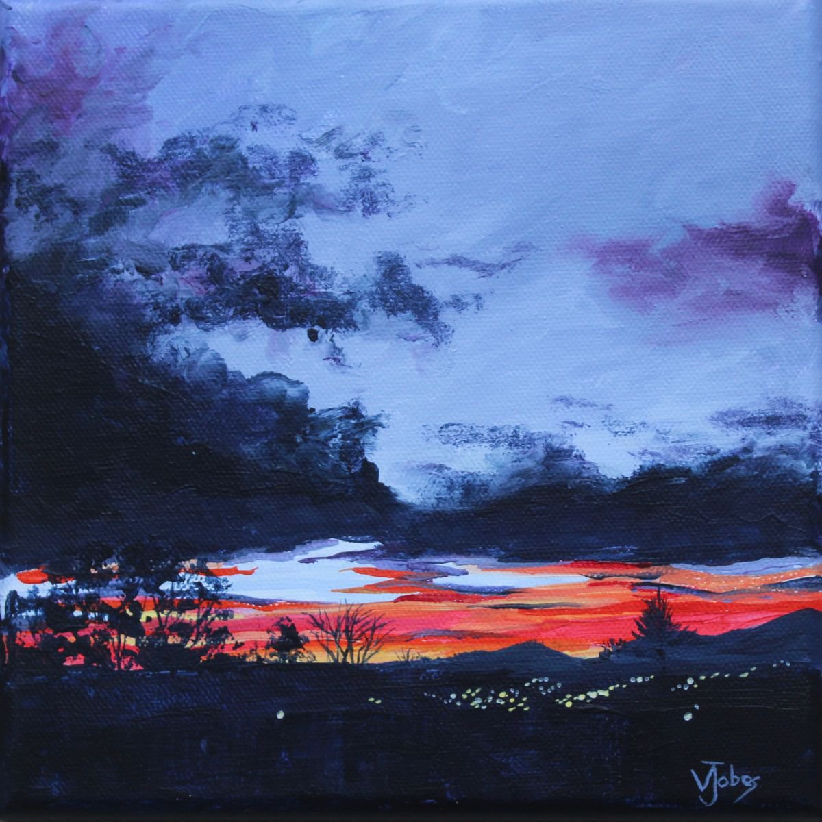 Cornish Sunset by Valerie Jobes