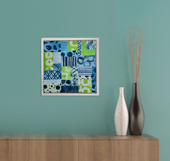 Green/Blue Grid with ‘C’s