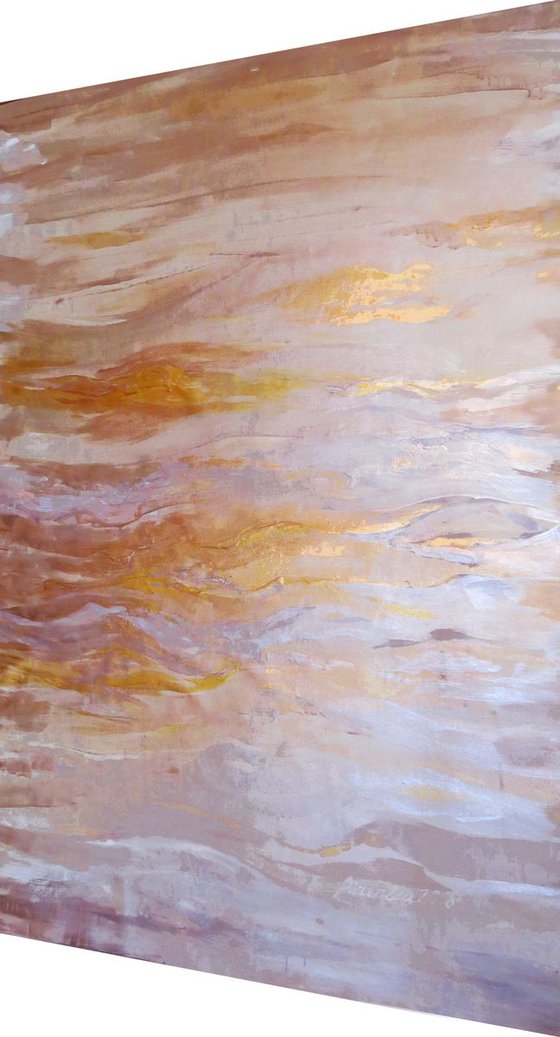 Large  painting 100x160 cm unstretched canvas "Gold Coast" i016 art original artwork by artist Airinlea