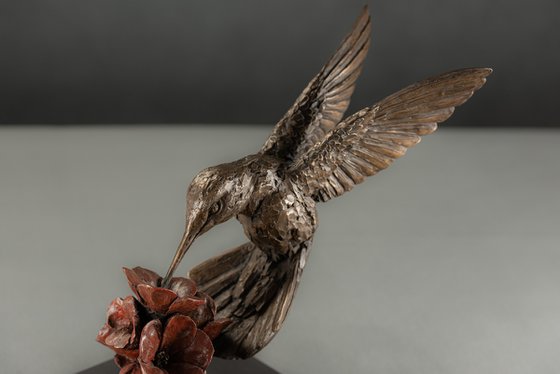 Hummingbird Bronze Resin