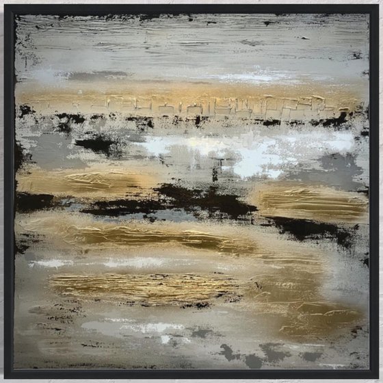 Cities Of Gold - Large Textured Abstract Seascape