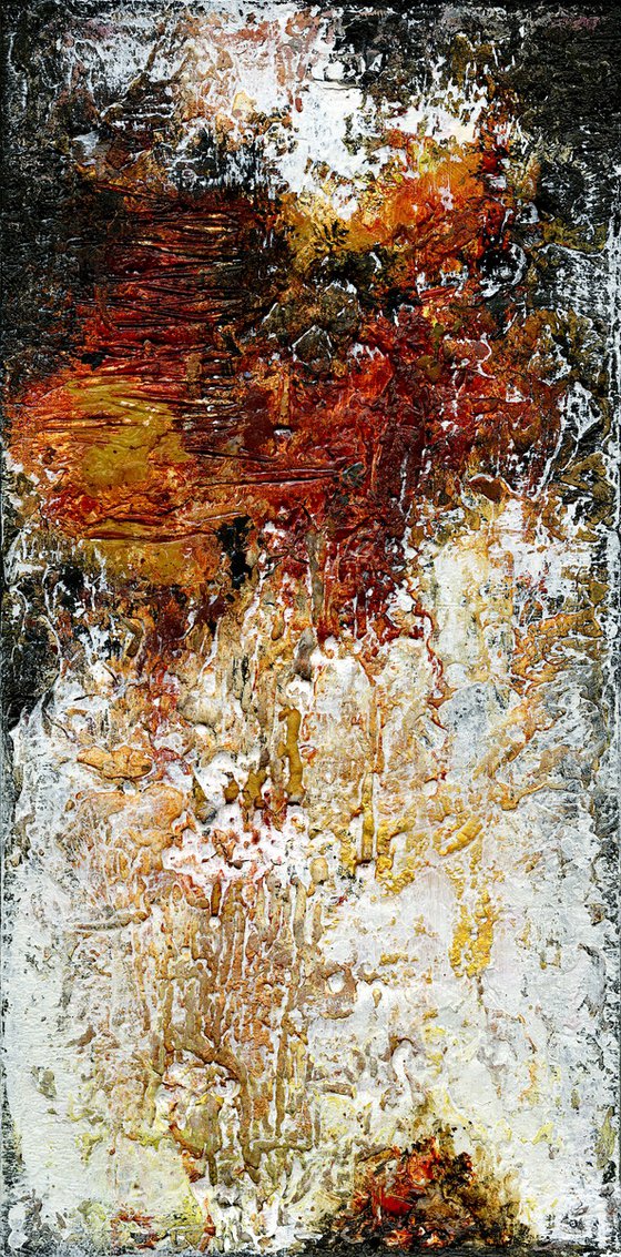 Archaic Dream 1  - Highly Textured Abstract Painting  by Kathy Morton Stanion