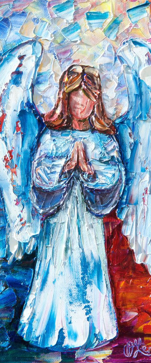 Guardian Angel (Palette Knife) by Lena Owens at OLena Art