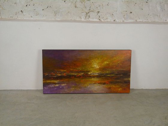 Lustrous Shore  (Large, Panoramic, 100x50cm)