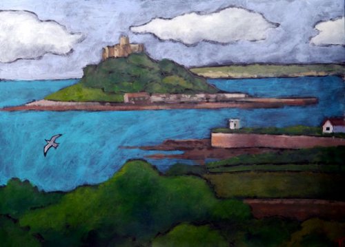 St Michael's Mount from Marazion. by Tim Treagust