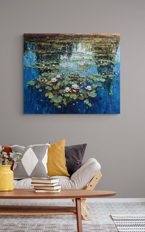 White Water Lilies Pond