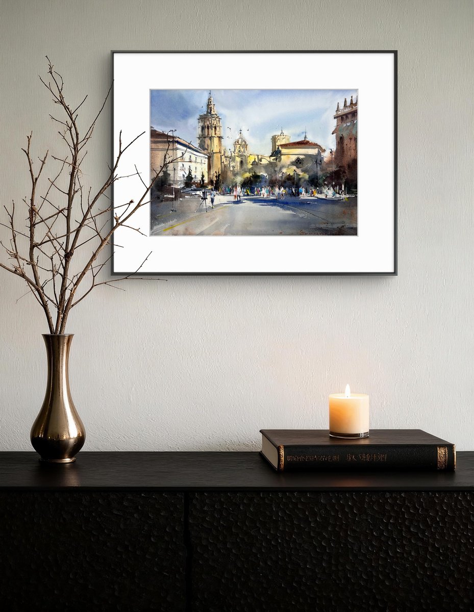 Impressionistic Watercolour , Light On The Reina By Eugenia Gorbacheva, 16 X 12, Artwork For Sale On Artfinder