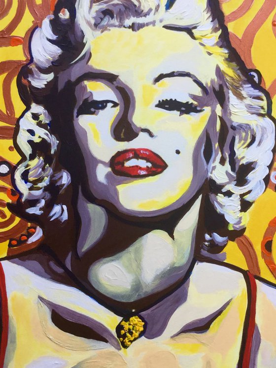 Marilyn Monroe.  Goddess of Hollywood. Movie star.