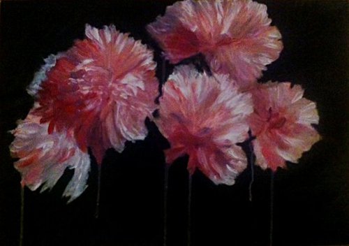 Abstract Peonies by Paul Simon Hughes