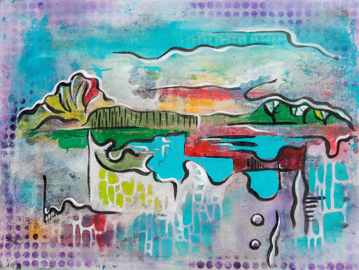 Saturday Landscape By Ariadna De Raadt, 16 X 12, Artwork For Sale On Artfinder