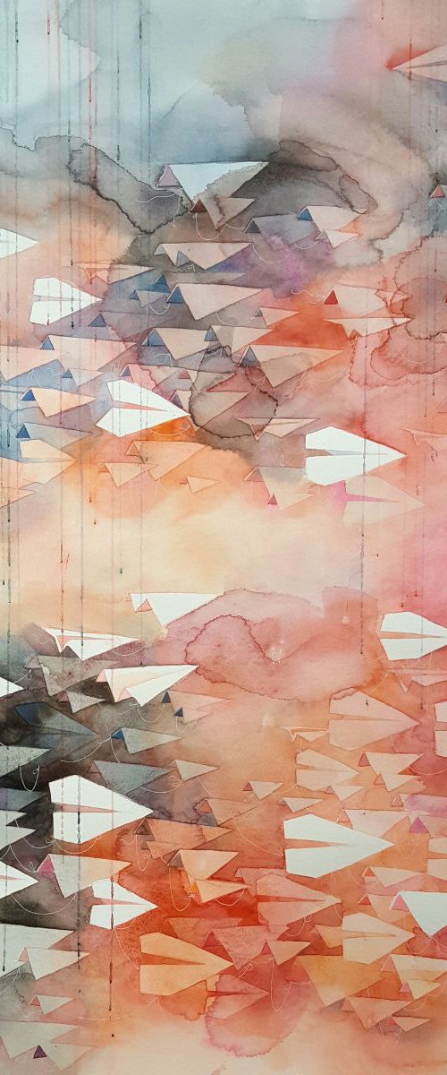Connected | Barcelona 30x22" by Yuliya  Martynova