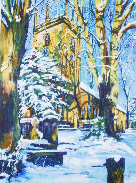Pott Shrigley Church in Winter