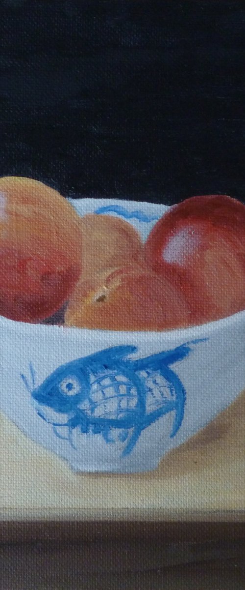 Bowl with Nectarines by Maddalena Pacini