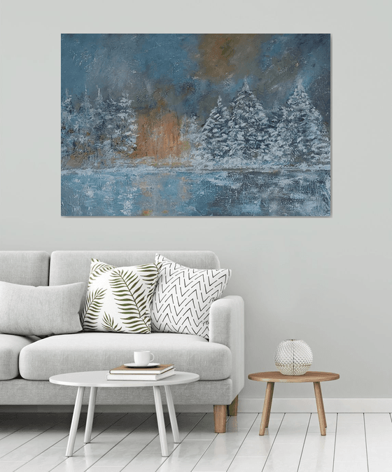 Landscape in the snow