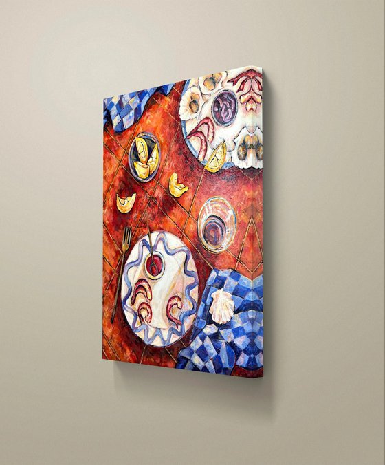 Shrimp, lemon and Oyster