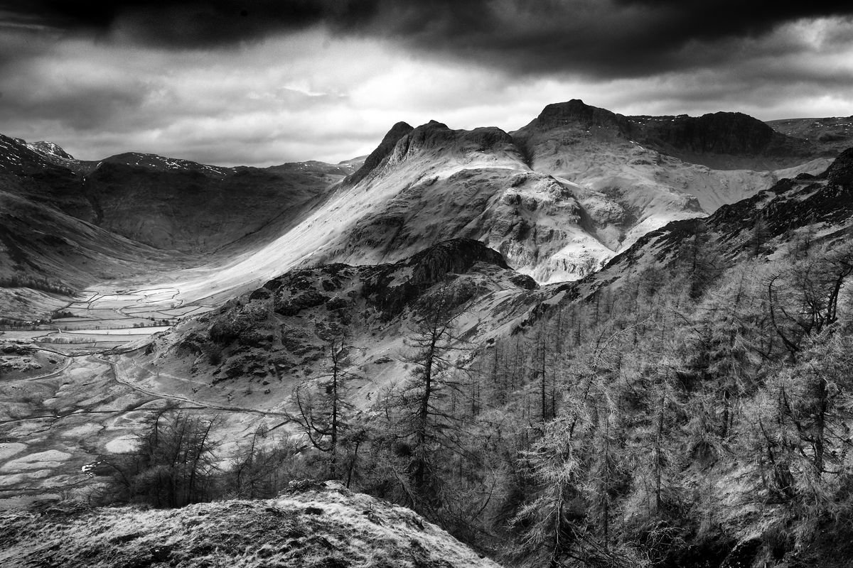 Photorealistic Landscape Photograph By Stephen Hodgetts Photography, 17 X 12", Great Langdale - Lake District, Original Artwork
