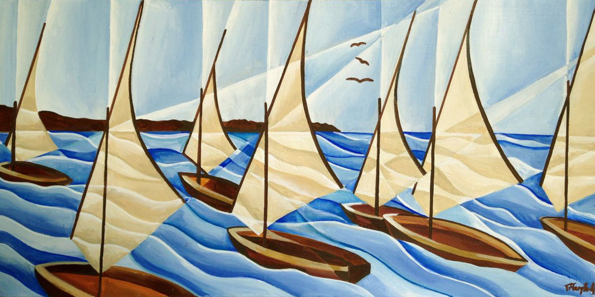 Art of the Day: "Sailing Back Home, 2015" by Tiffany Budd