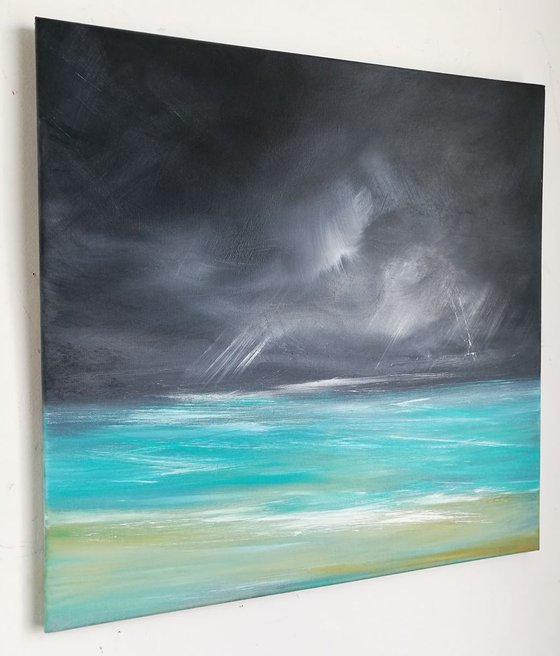 Tempestuous Teal (Seascape)