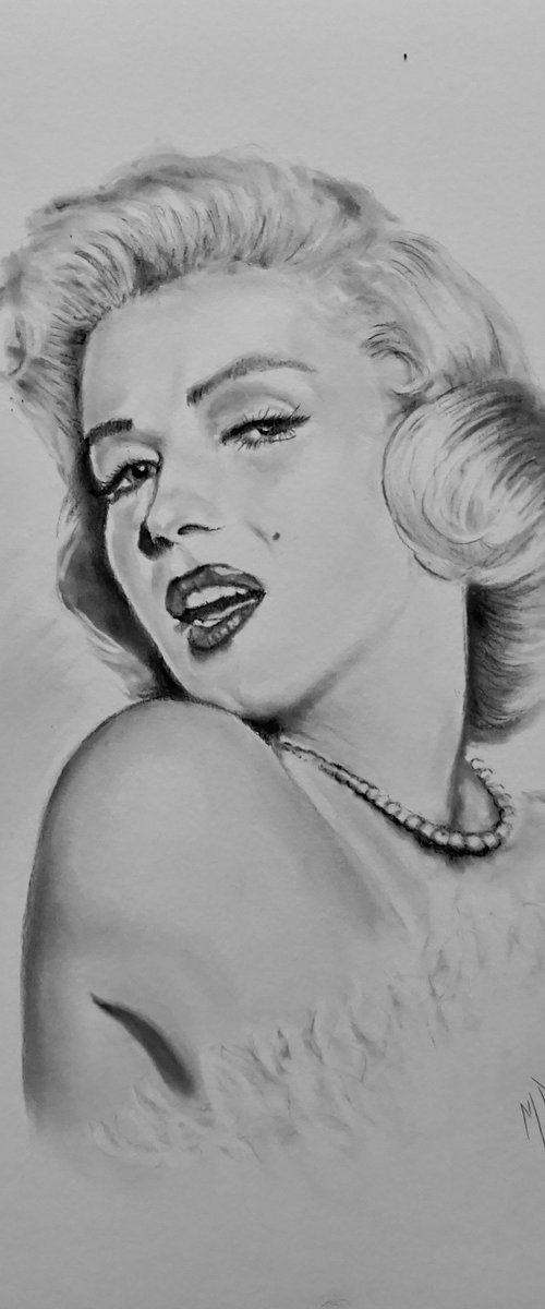 Marilyn Monroe by Mel Davies Original Art