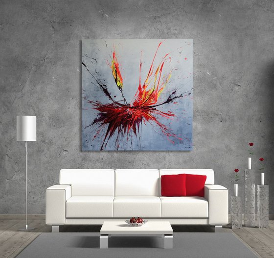 Fires Of Fate (Spirits Of Skies 100110) (100 x 100 cm) XXL (40 x 40 inches)
