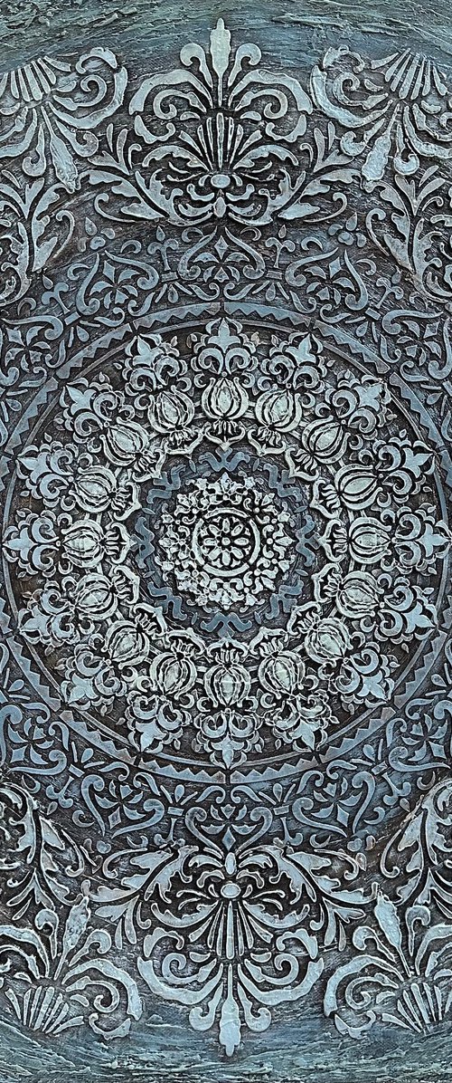 Blue Pattern by Hasmik Mamikonyan