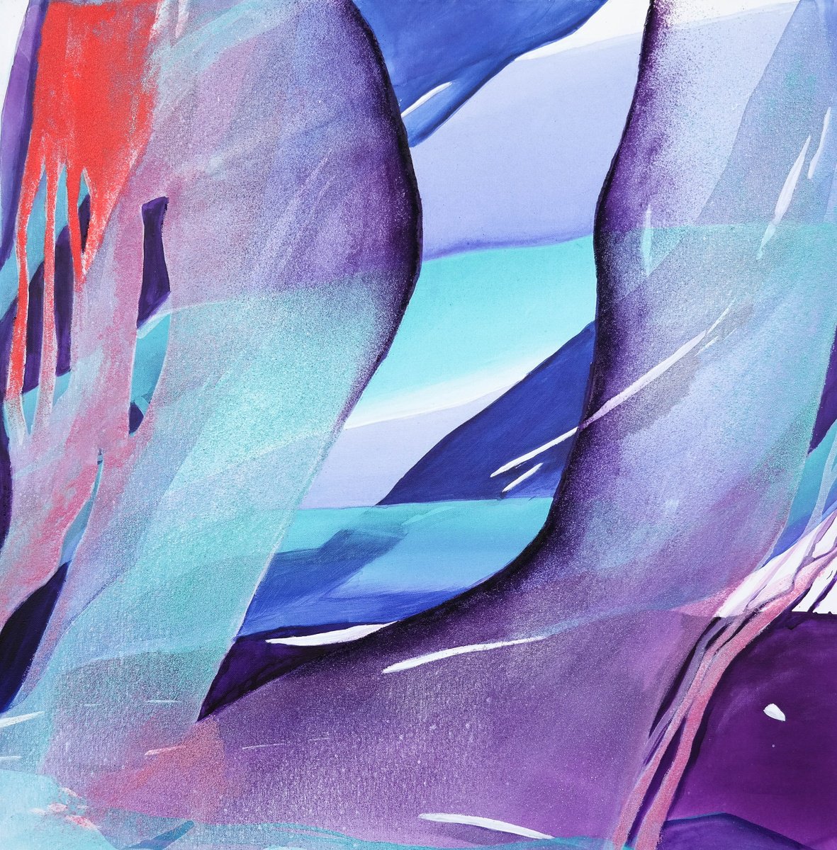 Impressionistic Abstract Acrylic Painting By Danijela Dan, 31 X 31, Stages Of One Mind, Original Artwork