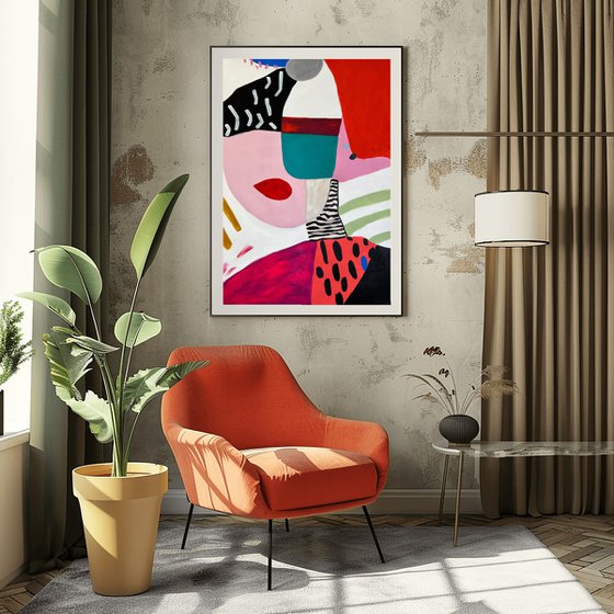 Playful Matisse-Style Abstract