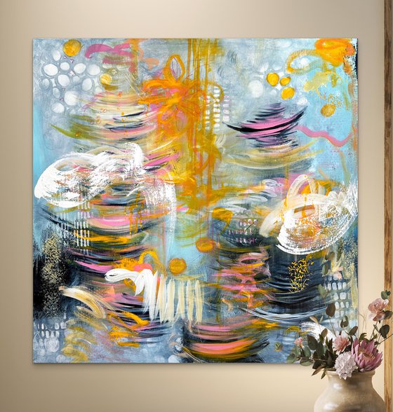 Where Pink Warms the Blue