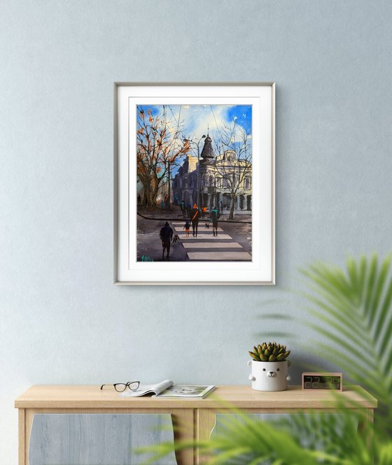 Cityscape Old Town in Spring