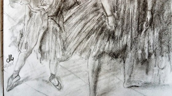 Dance examination /study after Degas