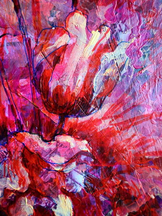 Fantasy with Flowers 338: paper 59x42cm