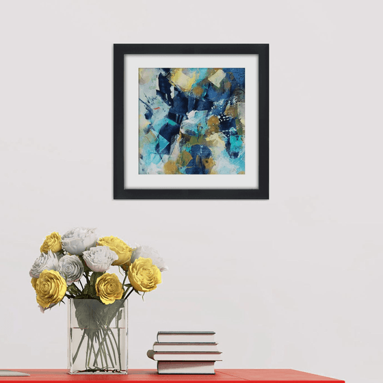 Abstraction #11 - Framed and ready to hang - original abstract painting