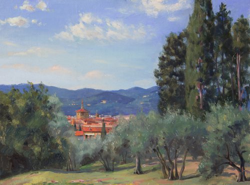 Evening at Villa di Rusciano by Andrii Kateryniuk