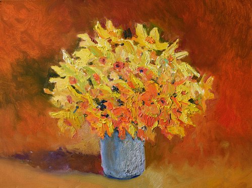 Yellow Daffodils in the Vase by Suren Nersisyan