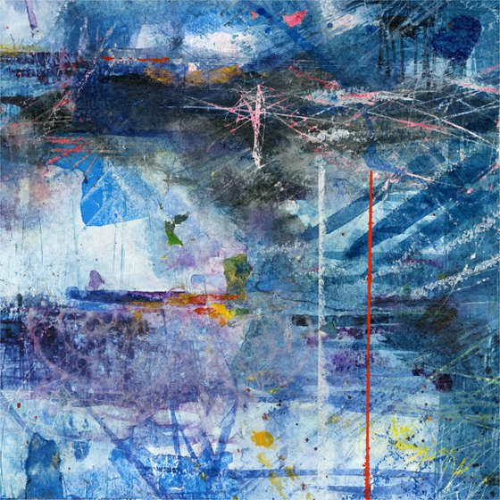 Absence Of Reality -  Large Abstract Painting  by Kathy Morton Stanion