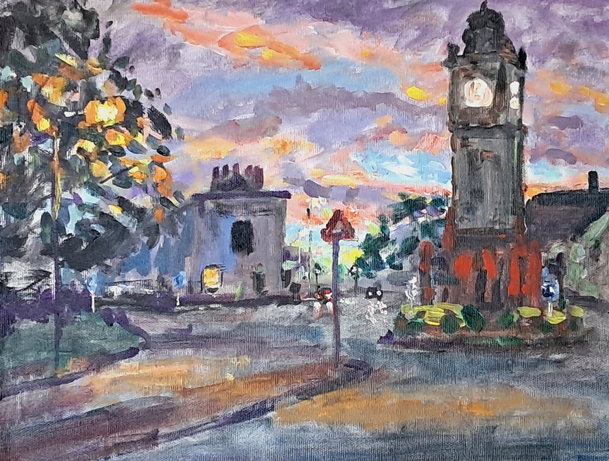  Square Of Exeter By Dimitris Voyiazoglou, 22 X 18, Artwork For Sale On Artfinder