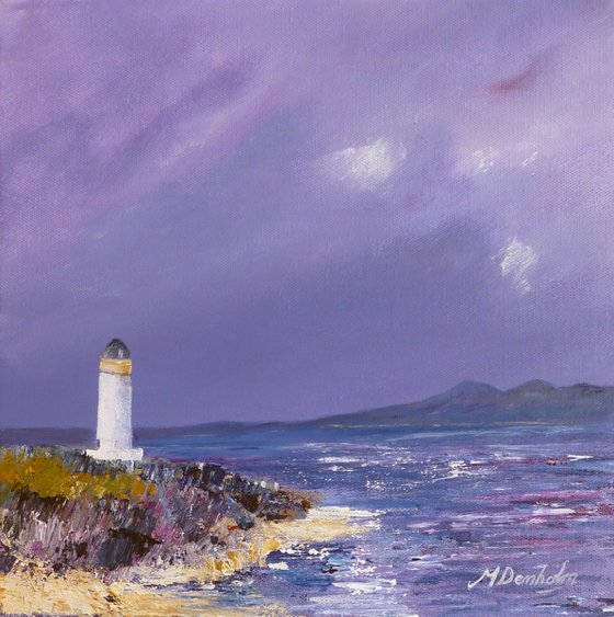 Looking To Jura In Twilight - A Scottish Seascape