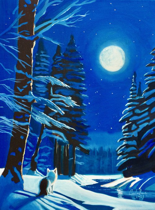Winter fox by Gordon Bruce