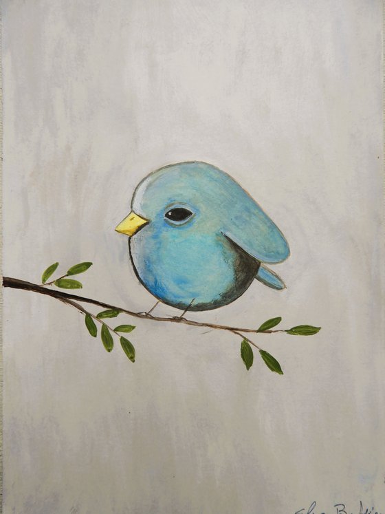 The light blue bird