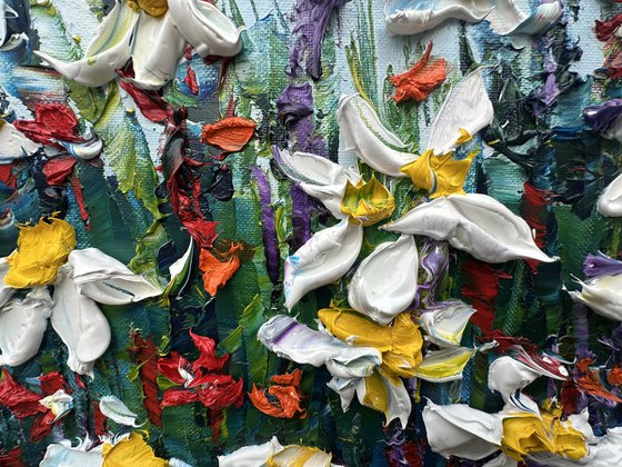 Wild Flowers deep impasto