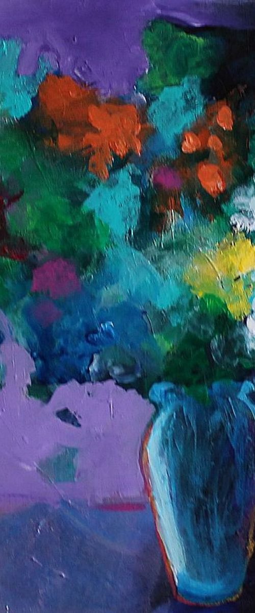 Purple Room and Bouquet by Kerri McCabe