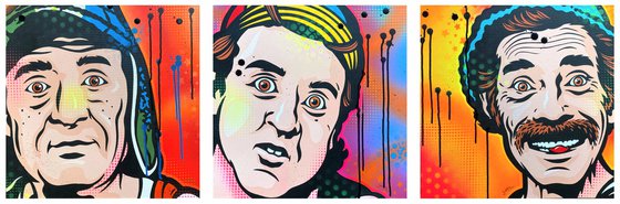 El Chavo Del Ocho Triptych