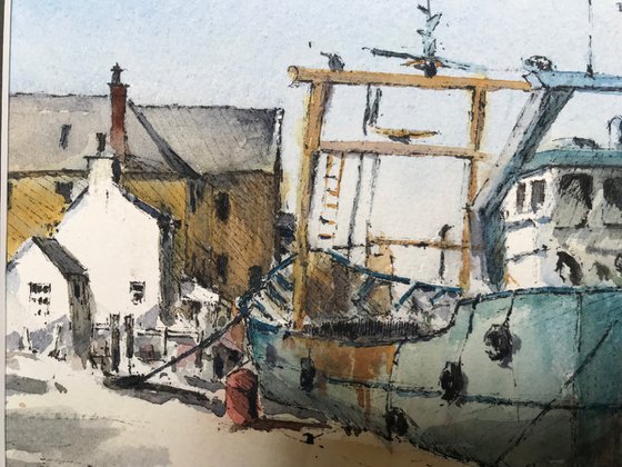 Cockle shell boat in Kircudbright