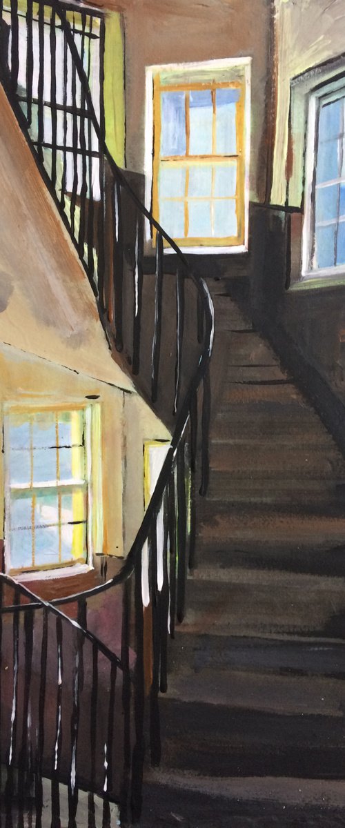 Edinburgh, Stairs by Andrew  Reid Wildman