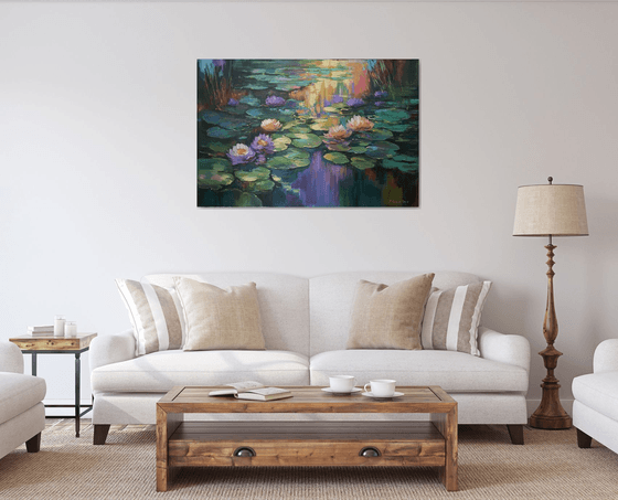 Giverny's Purple Evening