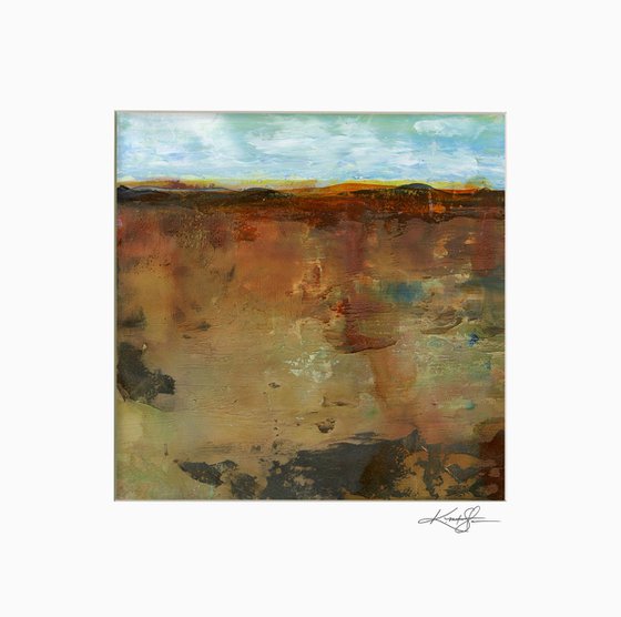 Dream Land 42 - Textural Landscape Painting by Kathy Morton Stanion