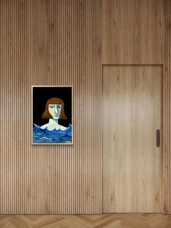 Wild Ocean Swimmer Woman Beach