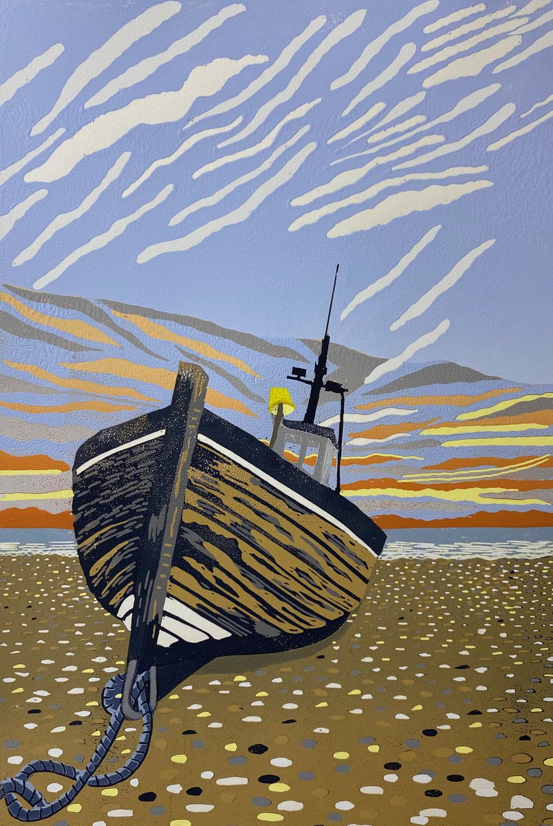 Waiting for the Tide (Limited Edition 7 Prints) by Joanne Spencer